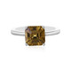 Bague en argent et Zircon jaune