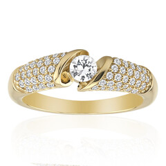 Bague en or et Saphir blanc (Adela Gold)