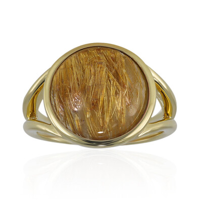 Bague en argent et Quartz rutile (Cheveux de Vénus)