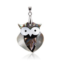 Pendentif en argent et Nacre