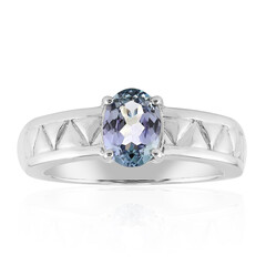 Bague en argent et Tanzanite bleu-vert (Pallanova)