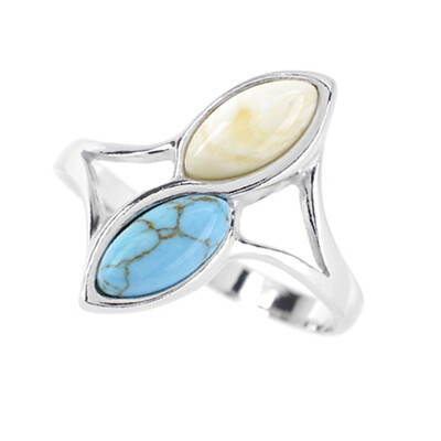 Bague en argent et Turquoise (dagen)