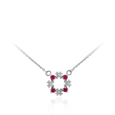 Collier en argent et Rubis