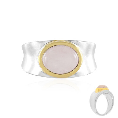 Bague en argent et Morganite de Madagascar