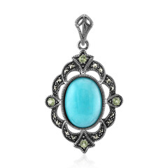 Pendentif en argent et Amazonite (Annette classic)