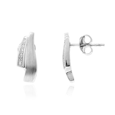 Boucles d'oreilles en argent et Diamant PK (H)