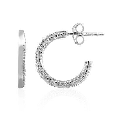 Boucles d'oreilles en argent et Diamant I3 (I)