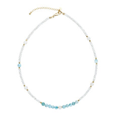 Collier en argent et Larimar