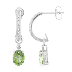 Boucles d'oreilles en argent et Topaze kiwi