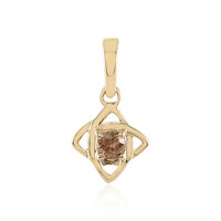 Pendentif en or et Diamant champagne I2