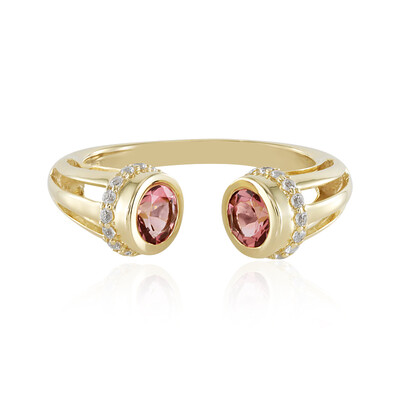 Bague en or et Tourmaline rose du Nigéria (Adela Gold)