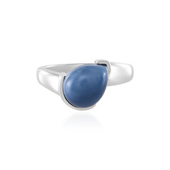 Bague en argent et Opale bleue