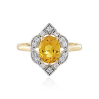 Bague en or et Béryl jaune