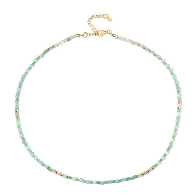 Collier en argent et Zircon de couleur argentée (Riya)