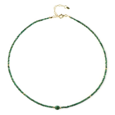 Collier en argent et Emeraude de Zambie (Riya)