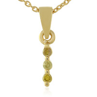 Collier en argent et Diamant jaune I3