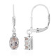 Boucles d'oreilles en argent et Morganite