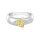 Bague en argent et Fluorite jaune