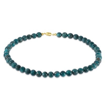 Collier en argent et Apatite bleue