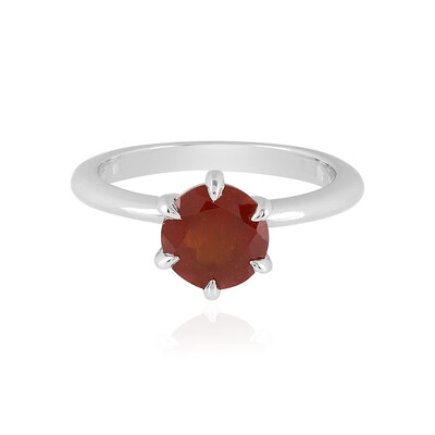 Bague en argent et Grenat Hessonite