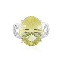 Bague en argent et Quartz citron