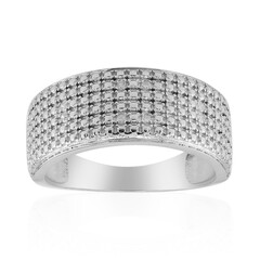 Bague en argent et Diamant I3 (I)