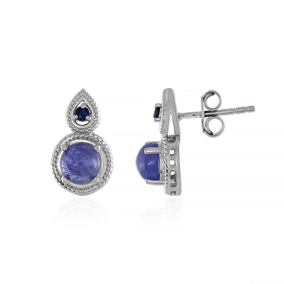 Boucles d'oreilles en argent et Tanzanite