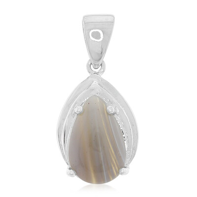 Pendentif en argent et Agate du Botswana