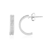 Boucles d'oreilles en argent et Zircon