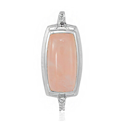 Pendentif en argent et Quartz rose (MONOSONO COLLECTION)