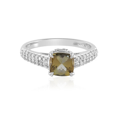 Bague en argent et Tanzanite jaune non chauffée