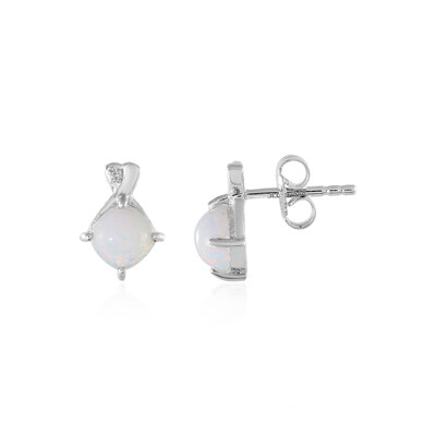 Boucles d'oreilles en argent et Opale Welo