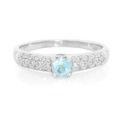 Bague en argent et Apatite bleue