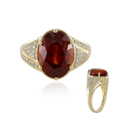 Bague en or et Grenat Hessonite