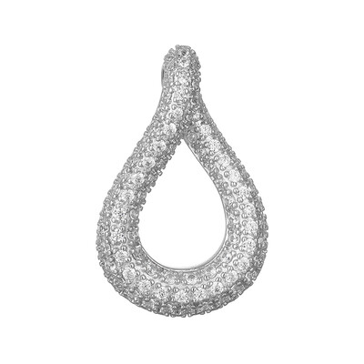 Pendentif en argent et Zircon (MONOSONO COLLECTION)