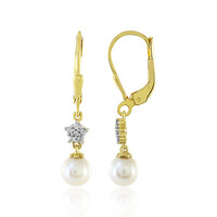 Boucles d'oreilles en argent et Perle de culture d'eau douce