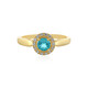 Bague en argent et Apatite bleue