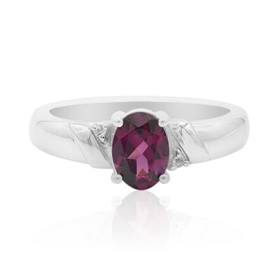 Bague en argent et Grenat Rhodolite