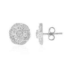 Boucles d'oreilles en argent et Diamant I2 (I)