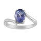 Bague en argent et Tanzanite non chauffée