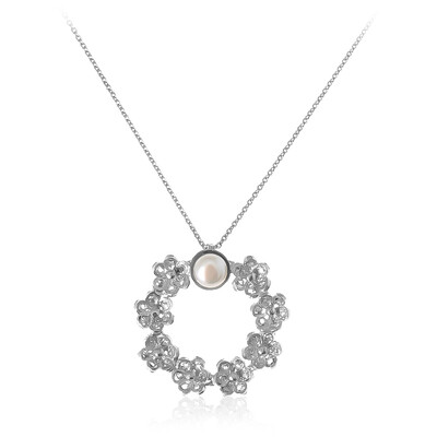 Collier en argent et Perle de culture d'eau douce (Joias do Paraíso)