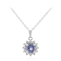 Collier en argent et Tanzanite