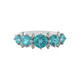 Bague en argent et Apatite bleue