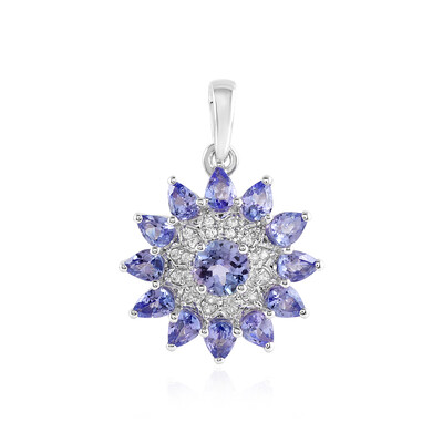 Pendentif en argent et Tanzanite