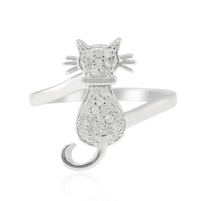 Bague en argent et Diamant I3 (I)