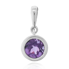 Pendentif en argent et Quartz Myrtille