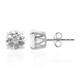 Boucles d'oreilles en argent et Topaze blanche