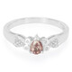 Bague en argent et Zircon rose