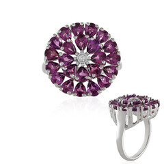 Bague en argent et Grenat Rhodolite