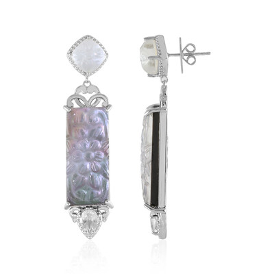 Boucles d'oreilles en argent et Nacre (Dallas Prince Designs)